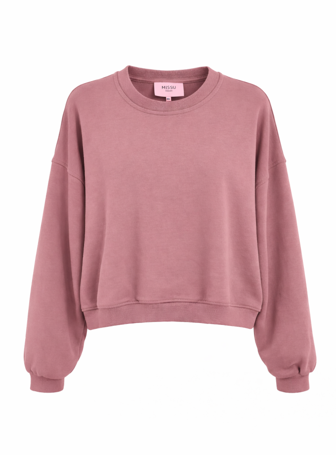 BLUZA OVERSIZE MIRROR DUSTY ROSE