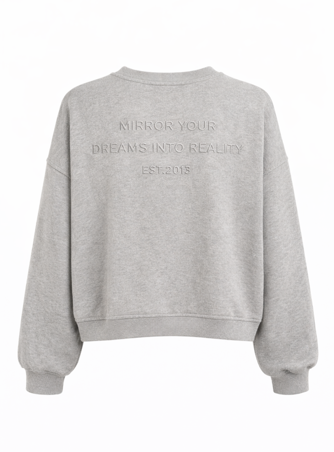 BLUZA OVERSIZE MIRROR GREY