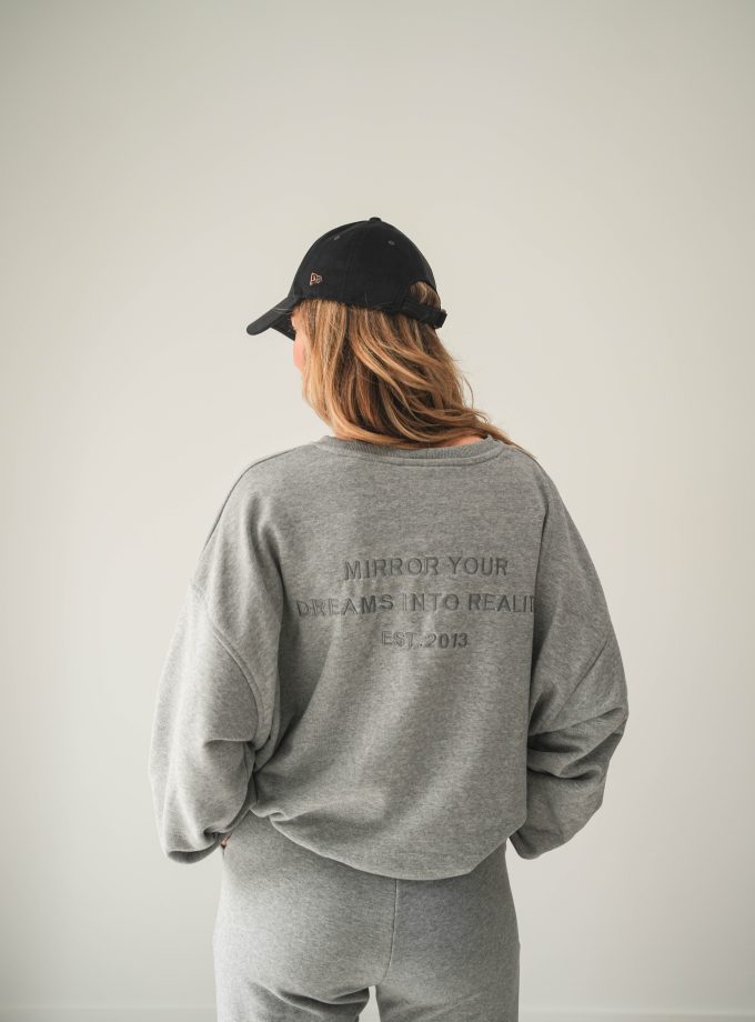 BLUZA OVERSIZE MIRROR DUSTY ROSE