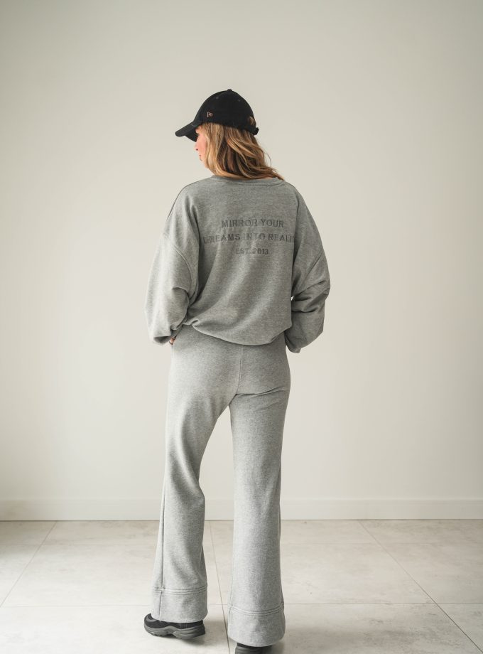 BLUZA OVERSIZE MIRROR CHARCOAL