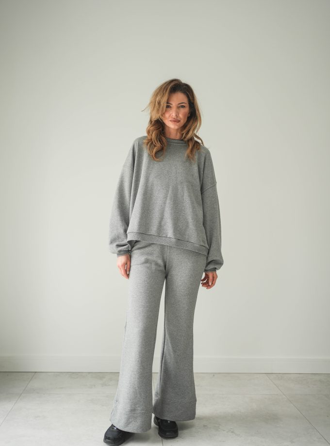 BLUZA OVERSIZE MIRROR CHARCOAL