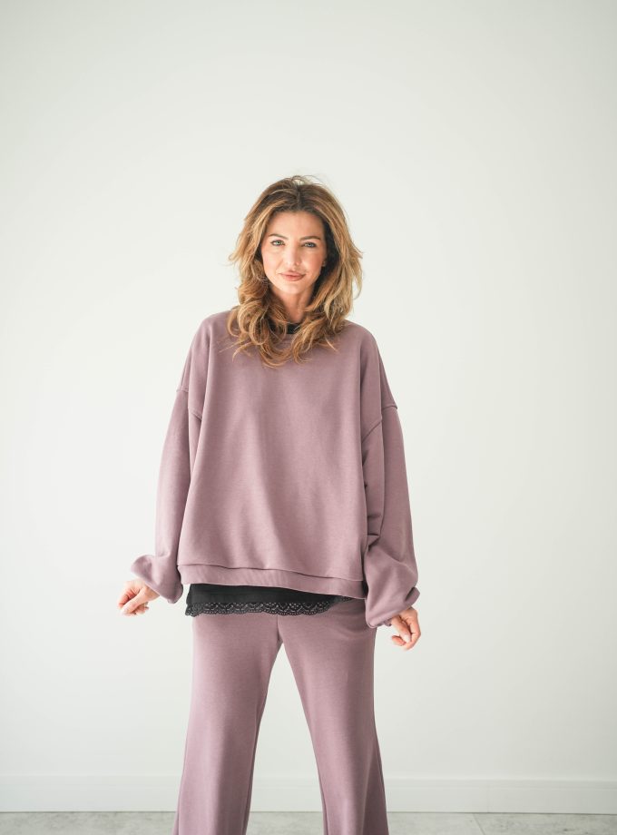 BLUZA OVERSIZE MIRROR CHARCOAL